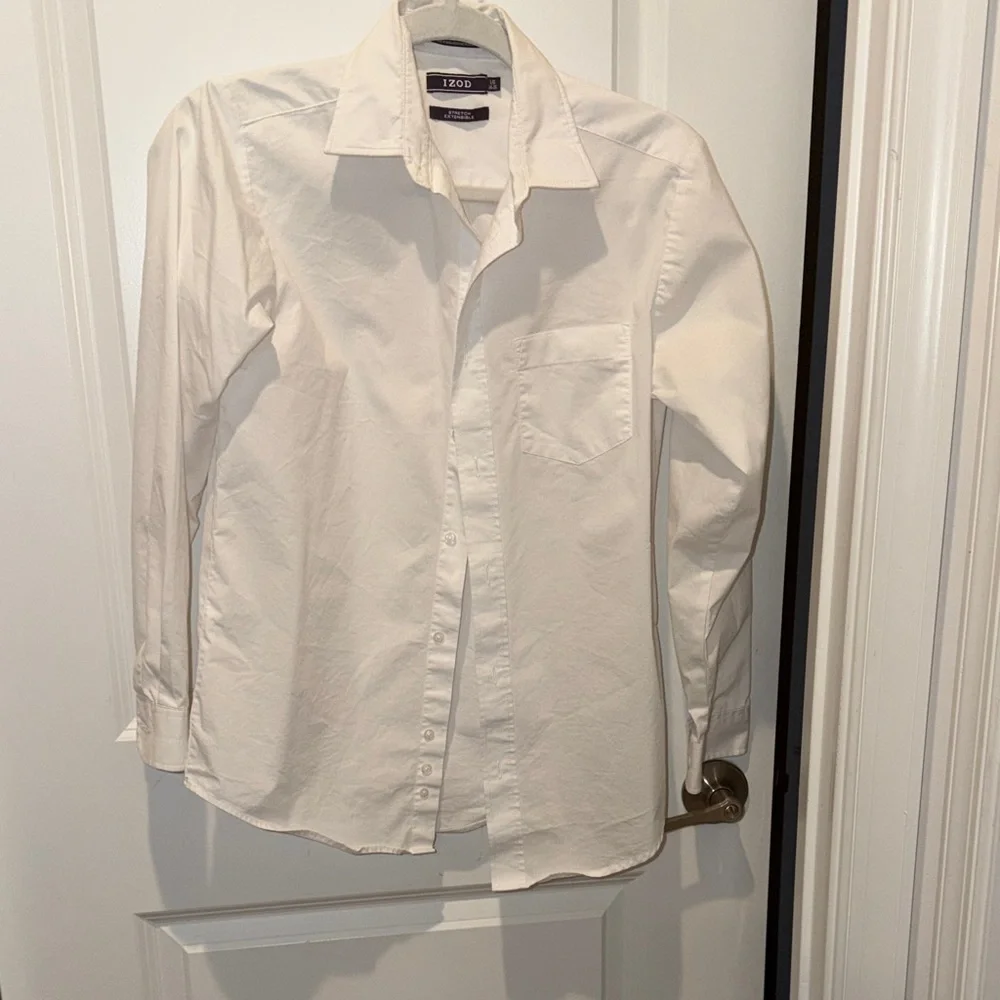 Izod Boy's Lavender and White Plaid Shirt Bundle - Picture 5 of 8